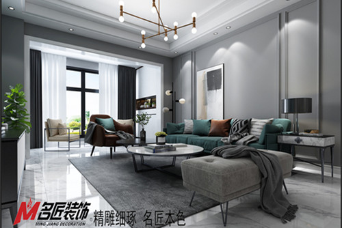 梧州市白云堡花園現(xiàn)代簡約風格三居室裝修案例