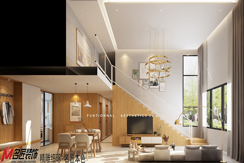 桂林市清華園日式風(fēng)格復(fù)式裝修案例